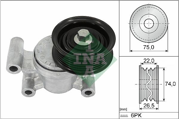 Schaeffler INA 534 0293 10 Belt Tensioner, V-ribbed belt