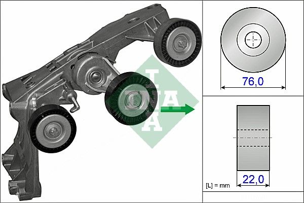 Schaeffler INA 534 0431 10 Belt Tensioner, V-ribbed belt