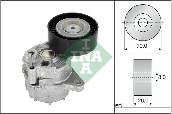 Schaeffler INA 534 0481 10 Belt Tensioner, V-ribbed belt