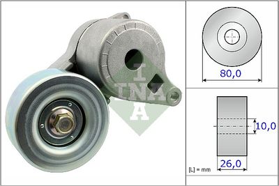 Belt Tensioner, V-ribbed belt Schaeffler INA 534 0509 10