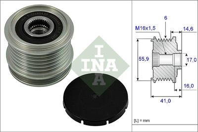 Alternator Freewheel Clutch Schaeffler INA 535 0010 10