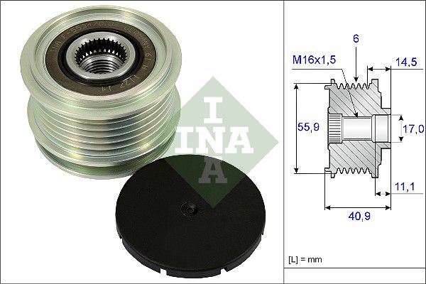Schaeffler INA 535 0012 10 Alternator Freewheel Clutch