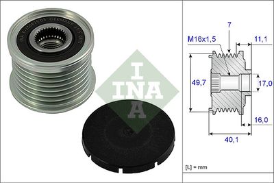 Alternator Freewheel Clutch Schaeffler INA 535 0021 10