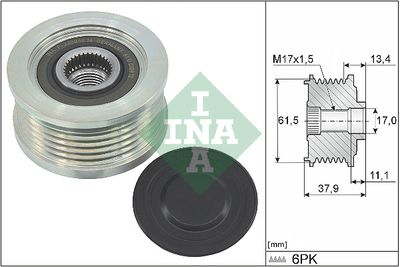 Alternator Freewheel Clutch Schaeffler INA 535 0023 10