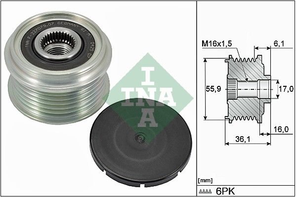 Schaeffler INA 535 0026 10 Alternator Freewheel Clutch