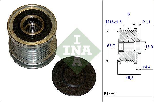 Schaeffler INA 535 0036 10 Alternator Freewheel Clutch