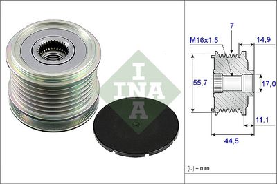 Alternator Freewheel Clutch Schaeffler INA 535 0042 10