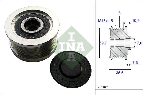 Schaeffler INA 535 0046 10 Alternator Freewheel Clutch