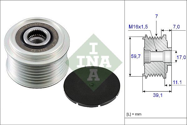 Schaeffler INA 535 0053 10 Alternator Freewheel Clutch