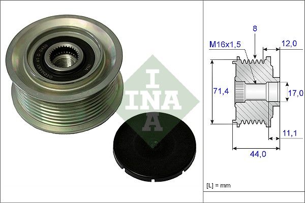 Schaeffler INA 535 0055 10 Alternator Freewheel Clutch