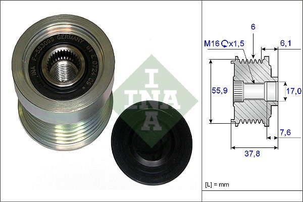 Schaeffler INA 535 0072 10 Alternator Freewheel Clutch