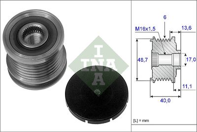 Alternator Freewheel Clutch Schaeffler INA 535 0085 10