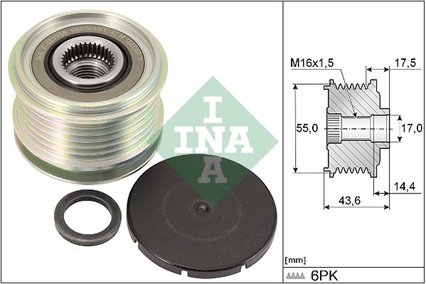 Schaeffler INA 535 0105 10 Alternator Freewheel Clutch