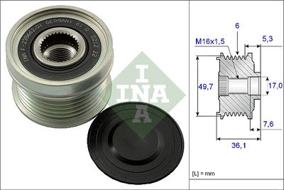 Alternator Freewheel Clutch Schaeffler INA 535 0134 10