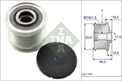 Alternator Freewheel Clutch Schaeffler INA 535 0140 10