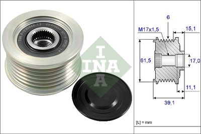 Alternator Freewheel Clutch Schaeffler INA 535 0144 10