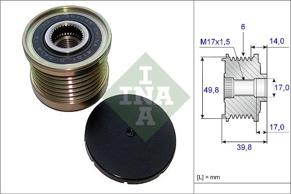 Schaeffler INA 535 0146 10 Alternator Freewheel Clutch