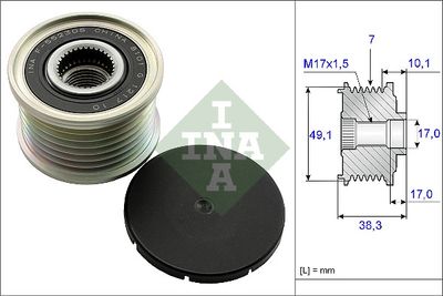 Alternator Freewheel Clutch Schaeffler INA 535 0153 10