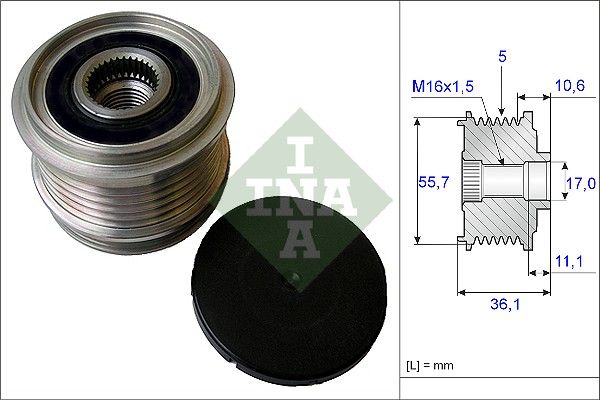 Schaeffler INA 535 0161 10 Alternator Freewheel Clutch