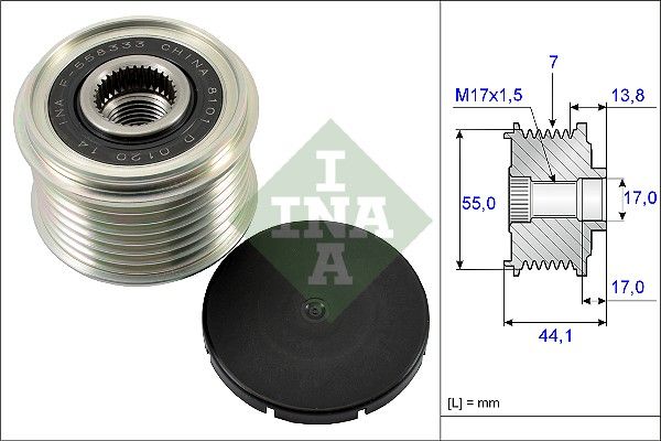 Schaeffler INA 535 0167 10 Alternator Freewheel Clutch