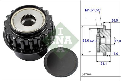 Alternator Freewheel Clutch Schaeffler INA 535 0175 10