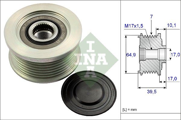 Schaeffler INA 535 0177 10 Alternator Freewheel Clutch