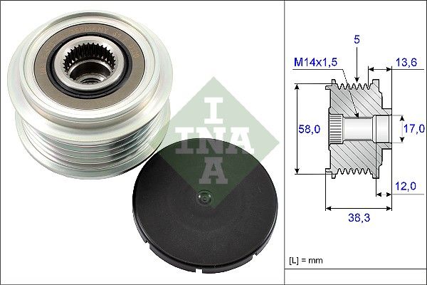 Schaeffler INA 535 0184 10 Alternator Freewheel Clutch