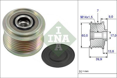 Alternator Freewheel Clutch Schaeffler INA 535 0215 10