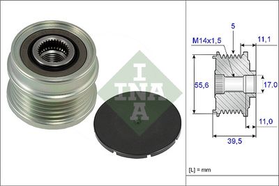 Alternator Freewheel Clutch Schaeffler INA 535 0218 10