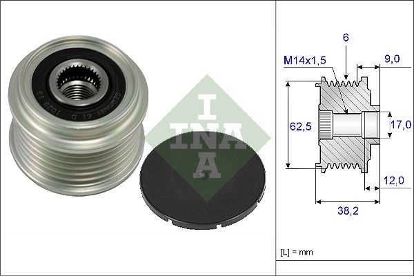 Schaeffler INA 535 0219 10 Alternator Freewheel Clutch