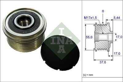 Alternator Freewheel Clutch Schaeffler INA 535 0246 10