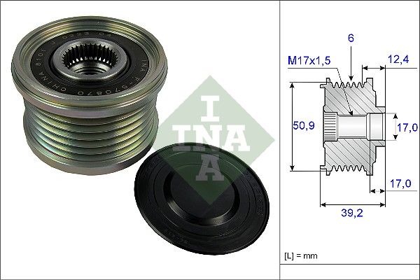 Schaeffler INA 535 0247 10 Alternator Freewheel Clutch