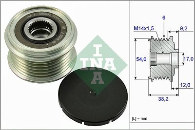 Alternator Freewheel Clutch Schaeffler INA 535 0263 10