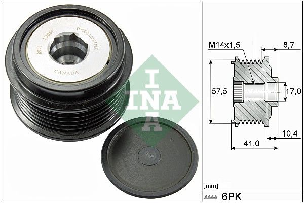 Schaeffler INA 535 0282 10 Alternator Freewheel Clutch