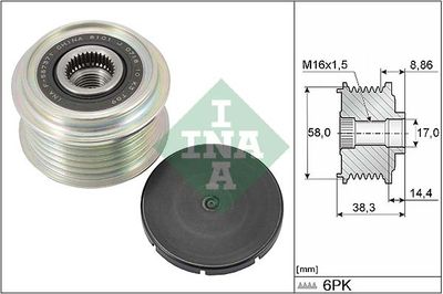 Alternator Freewheel Clutch Schaeffler INA 535 0296 10