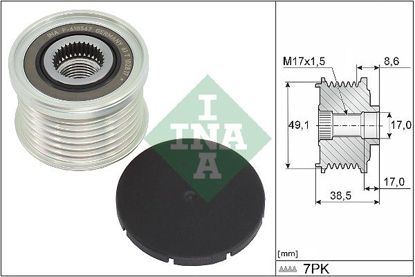 Schaeffler INA 535 0344 10 Alternator Freewheel Clutch