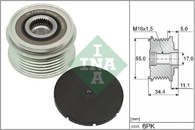 Alternator Freewheel Clutch Schaeffler INA 535 0357 10