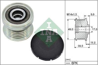 Alternator Freewheel Clutch Schaeffler INA 535 0361 10