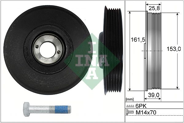 Schaeffler INA 544 0039 20 Belt Pulley Set, crankshaft