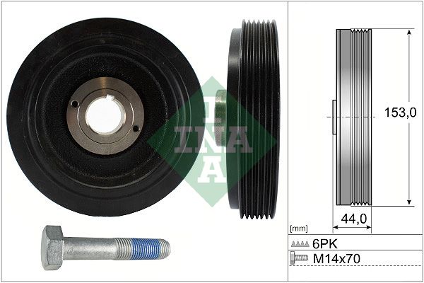 Schaeffler INA 544 0042 20 Belt Pulley Set, crankshaft