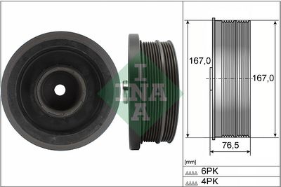 Belt Pulley, crankshaft Schaeffler INA 544 0082 10