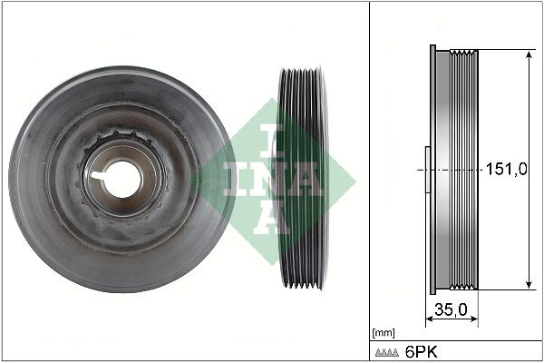 Schaeffler INA 544 0090 10 Belt Pulley, crankshaft