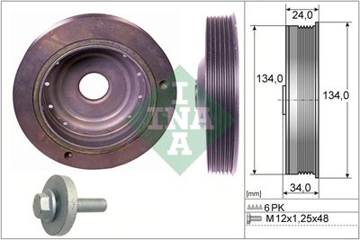 Belt Pulley Set, crankshaft Schaeffler INA 544 0091 20