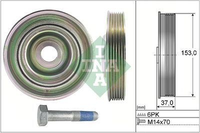 Belt Pulley Set, crankshaft Schaeffler INA 544 0097 20