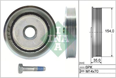 Belt Pulley Set, crankshaft Schaeffler INA 544 0112 20