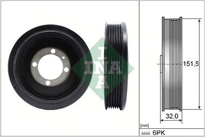 Belt Pulley, crankshaft Schaeffler INA 544 0123 10