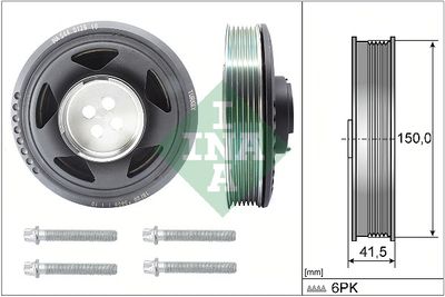 Belt Pulley Set, crankshaft Schaeffler INA 544 0129 20