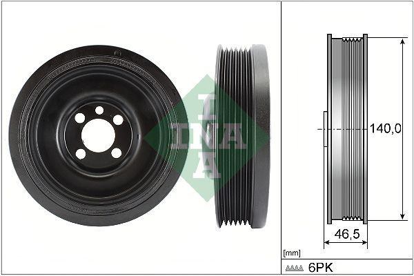 Schaeffler INA 544 0138 10 Belt Pulley, crankshaft