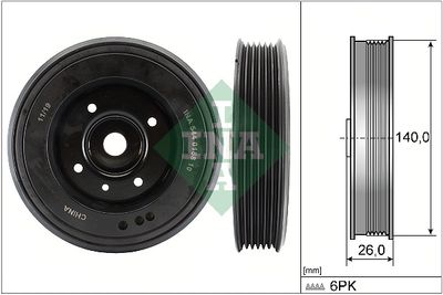 Belt Pulley, crankshaft Schaeffler INA 544 0158 10