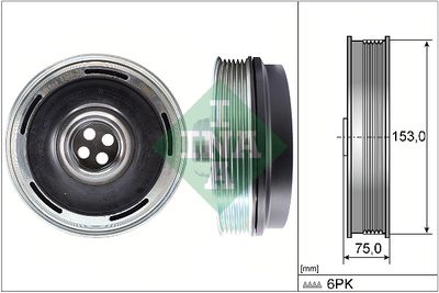 Belt Pulley, crankshaft Schaeffler INA 544 0169 10